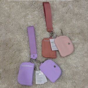 lululemon athletica Pink and Purple Key & Card Holders